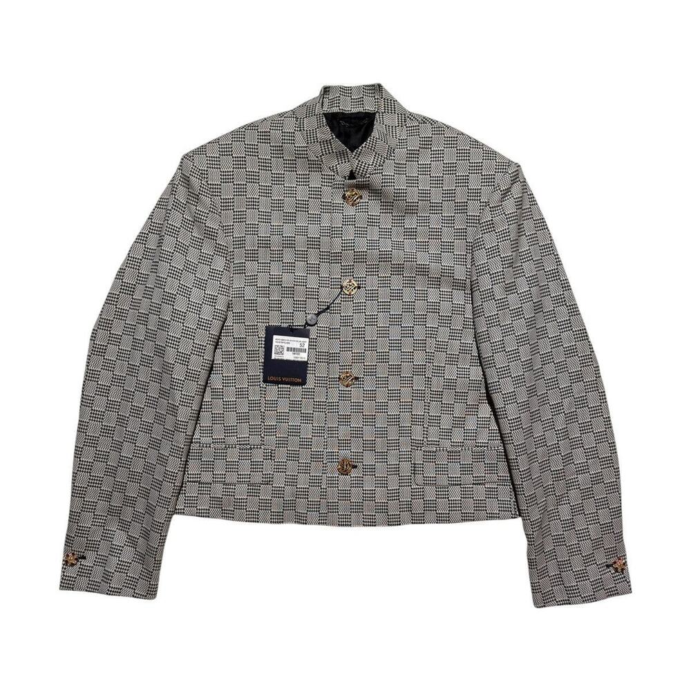 LV micro damier houndstooth officer jacket